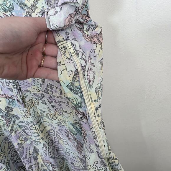 Harry Potter Watercolor Pastel Marauder's Map Babydoll Mini Dress Size 4X - Picture 11 of 12